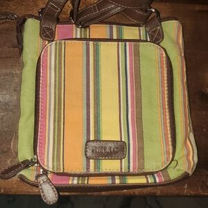 Relic Vibrant Striped Crossbody Bag